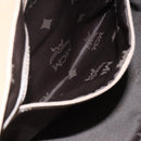 MCM Vicetos Logogram Tote Bag PVC Leather 2way Beige Gold Auth BA8048-23