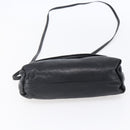Chloe Lily Hand Bag Leather 2way Black Silver Auth BA8050-5