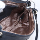 Chloe Lily Hand Bag Leather 2way Black Silver Auth BA8050-21