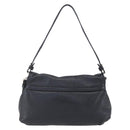 Chloe Lily Hand Bag Leather 2way Black Silver Auth BA8050-2