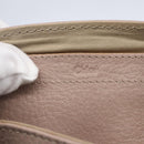 Chloe Lily Hand Bag Leather 2way Pink Gold Silver Auth BA8051-19