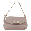 Chloe Lily Hand Bag Leather 2way Pink Gold Silver Auth BA8051-13
