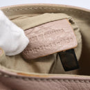 Chloe Lily Hand Bag Leather 2way Pink Gold Silver Auth BA8051-12