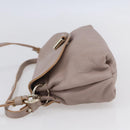 Chloe Lily Hand Bag Leather 2way Pink Gold Silver Auth BA8051-4
