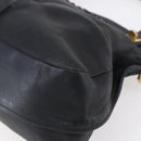 Chloe Etel Hand Bag Leather 2way Black Gold Auth BA8052-13