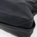 Chloe Etel Hand Bag Leather 2way Black Gold Auth BA8052-15