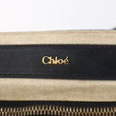 Chloe Etel Hand Bag Leather 2way Black Gold Auth BA8052-18