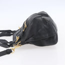 Chloe Etel Hand Bag Leather 2way Black Gold Auth BA8052-4