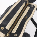 Chloe Etel Hand Bag Leather 2way Black Gold Auth BA8052-6