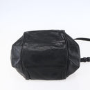 Chloe Etel Hand Bag Leather 2way Black Gold Auth BA8054-5