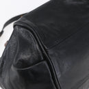 Chloe Etel Hand Bag Leather 2way Black Gold Auth BA8054-17