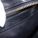 Chloe Etel Hand Bag Leather 2way Black Gold Auth BA8054-19