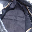 Chloe Etel Hand Bag Leather 2way Black Gold Auth BA8054-21