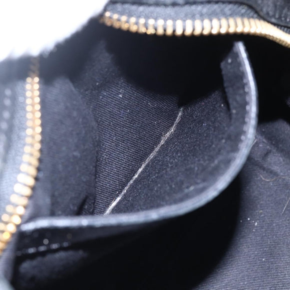 Chloe Etel Hand Bag Leather 2way Black Gold Auth BA8054