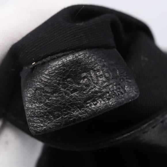 Chloe Etel Hand Bag Leather 2way Black Gold Auth BA8054