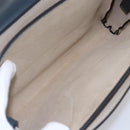 Chloe Fay Shoulder Bag Suede Leather Blue Gold Auth BA8055-11