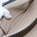 Chloe Fay Shoulder Bag Suede Leather Blue Gold Auth BA8055-19