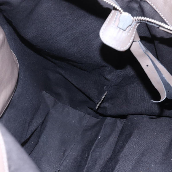 Chloe Eclipse Tote Bag Leather Beige Brown Auth BA8056