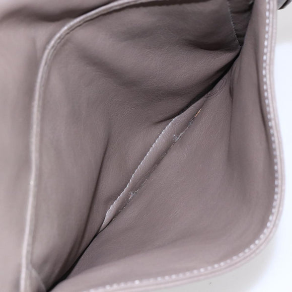 Chloe Eclipse Tote Bag Leather Beige Brown Auth BA8056