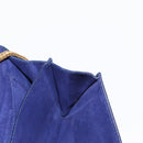 SAINT LAURENT Y Line Chain Satchel Small Bag Leather Blue Gold Auth BA8058-18