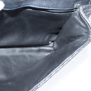 BALLY Quilted Shoulder Bag Leather Black Gold Auth BA806-19