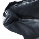 BALLY Quilted Shoulder Bag Leather Black Gold Auth BA806-20