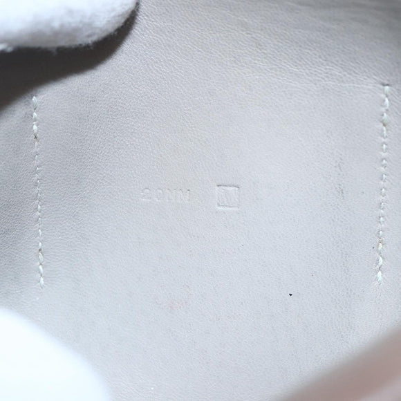 HERMES Dogon Duo GM Wallet Leather Gray Auth BA8060