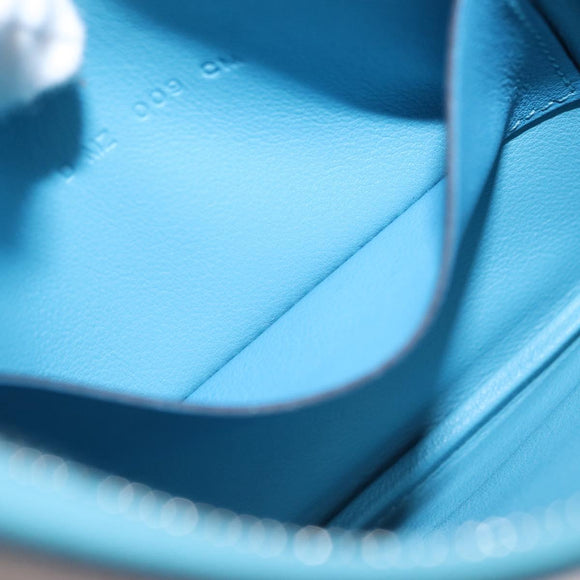 HERMES Carre Pocket Pouch Leather Multicolor Auth BA8061M