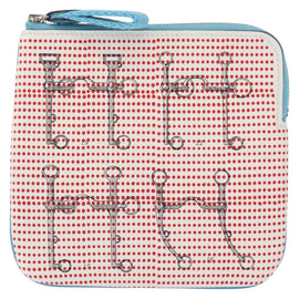 HERMES Carre Pocket Pouch Leather Multicolor Auth BA8061M - 0