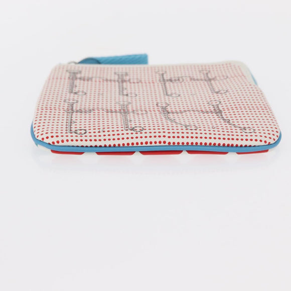 HERMES Carre Pocket Pouch Leather Multicolor Auth BA8061M