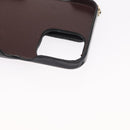 CHANEL Matelasse Chain iPhone Case Lamb Skin Black Gold CC Auth BA8062-13