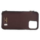 CHANEL Matelasse Chain iPhone Case Lamb Skin Black Gold CC Auth BA8062-3