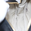 Jimmy Choo Studs Pouch Leather Black Silver Auth BA8065-16