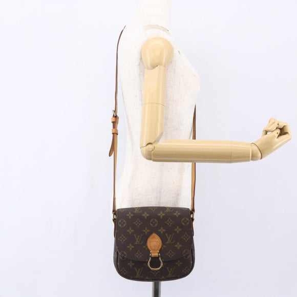 LOUIS VUITTON Monogram Saint Cloud MM Shoulder Bag M51243 LV Auth BA8066