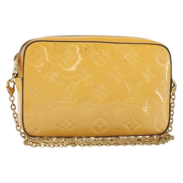 LOUIS VUITTON Monogram Vernis Camera Pouch Rose Valerine M64058 LV Auth BA8067