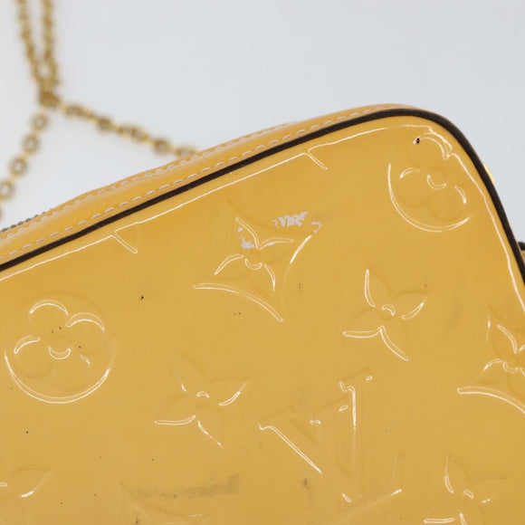 LOUIS VUITTON Monogram Vernis Kameratasche Rose Valerine M64058 LV Auth BA8067