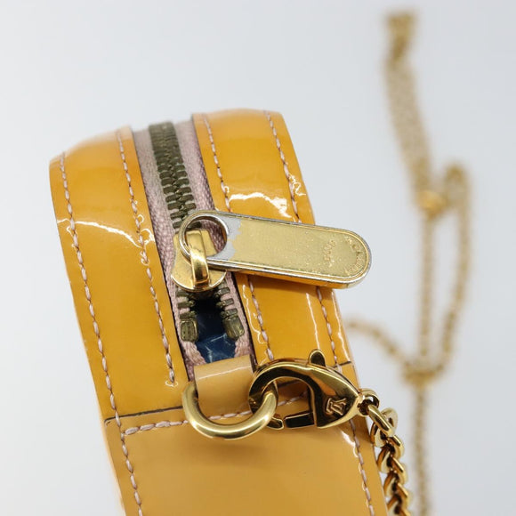 LOUIS VUITTON Monogram Vernis Kameratasche Rose Valerine M64058 LV Auth BA8067