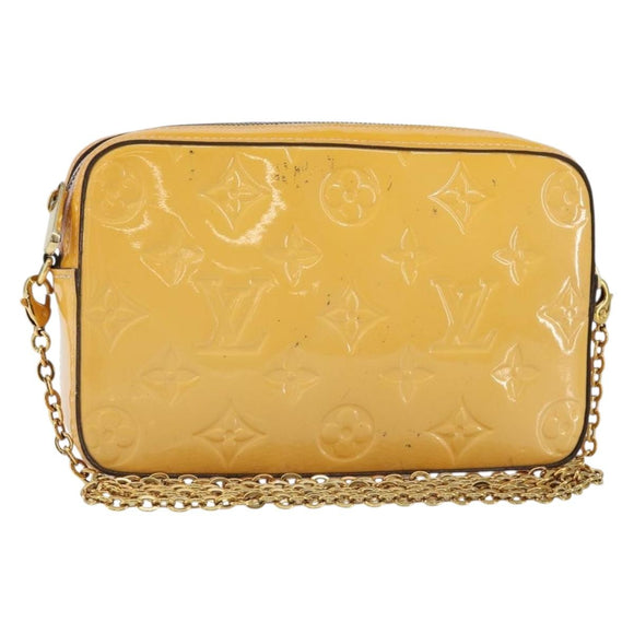LOUIS VUITTON Monogram Vernis Kameratasche Rose Valerine M64058 LV Auth BA8067
