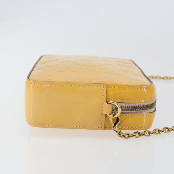 LOUIS VUITTON Monogram Vernis Kameratasche Rose Valerine M64058 LV Auth BA8067