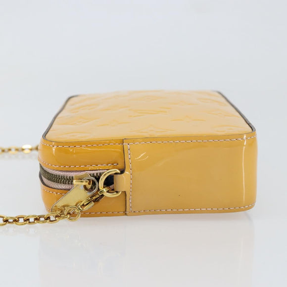 LOUIS VUITTON Monogram Vernis Kameratasche Rose Valerine M64058 LV Auth BA8067