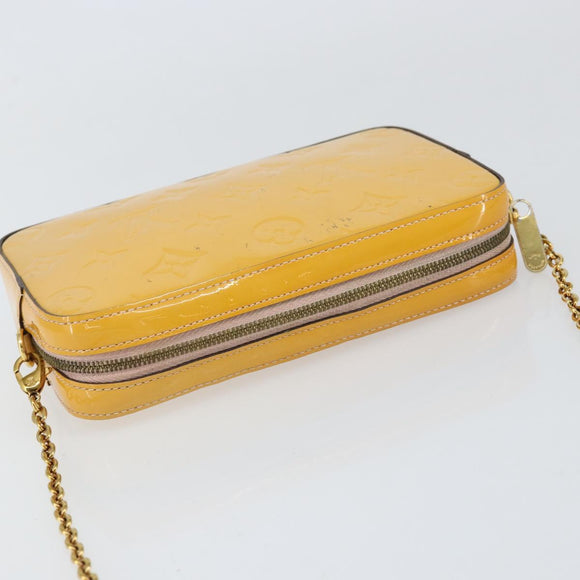 LOUIS VUITTON Monogram Vernis Kameratasche Rose Valerine M64058 LV Auth BA8067