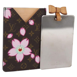 LOUIS VUITTON Monogram Cherry Blossom Etui Miroir M92018 LV Auth BA8069