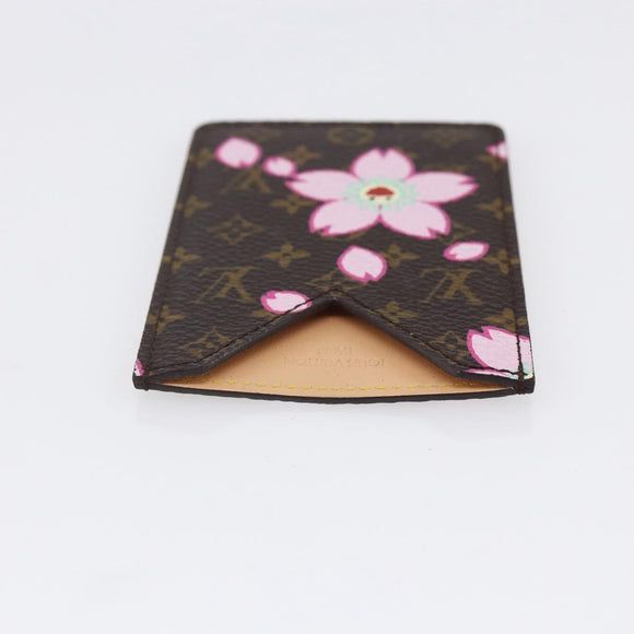 LOUIS VUITTON Monogram Cherry Blossom Etui Miroir M92018 LV Auth BA8069
