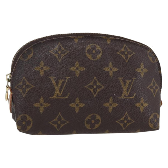 LOUIS VUITTON Monogram Pochette Cosmetic PM Cosmetic Pouch M47515 LV Auth BA8070