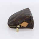 LOUIS VUITTON Monogram Pochette Cosmetic PM Cosmetic Pouch M47515 LV Auth BA8070-3