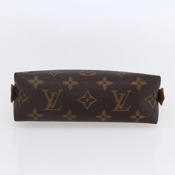 LOUIS VUITTON Monogram Pochette Cosmetic PM Cosmetic Pouch M47515 LV Auth BA8070