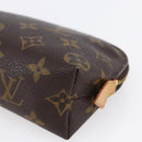 LOUIS VUITTON Monogram Pochette Cosmetic PM Cosmetic Pouch M47515 LV Auth BA8070-7