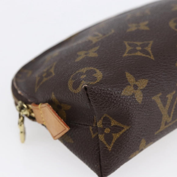 LOUIS VUITTON Monogram Pochette Cosmetic PM Cosmetic Pouch M47515 LV Auth BA8070
