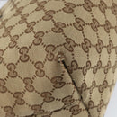 GUCCI GG Canvas Tote Bag Beige Gold 211976 Auth BA8072-16