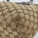 GUCCI GG Canvas Tote Bag Beige Gold 211976 Auth BA8072-14